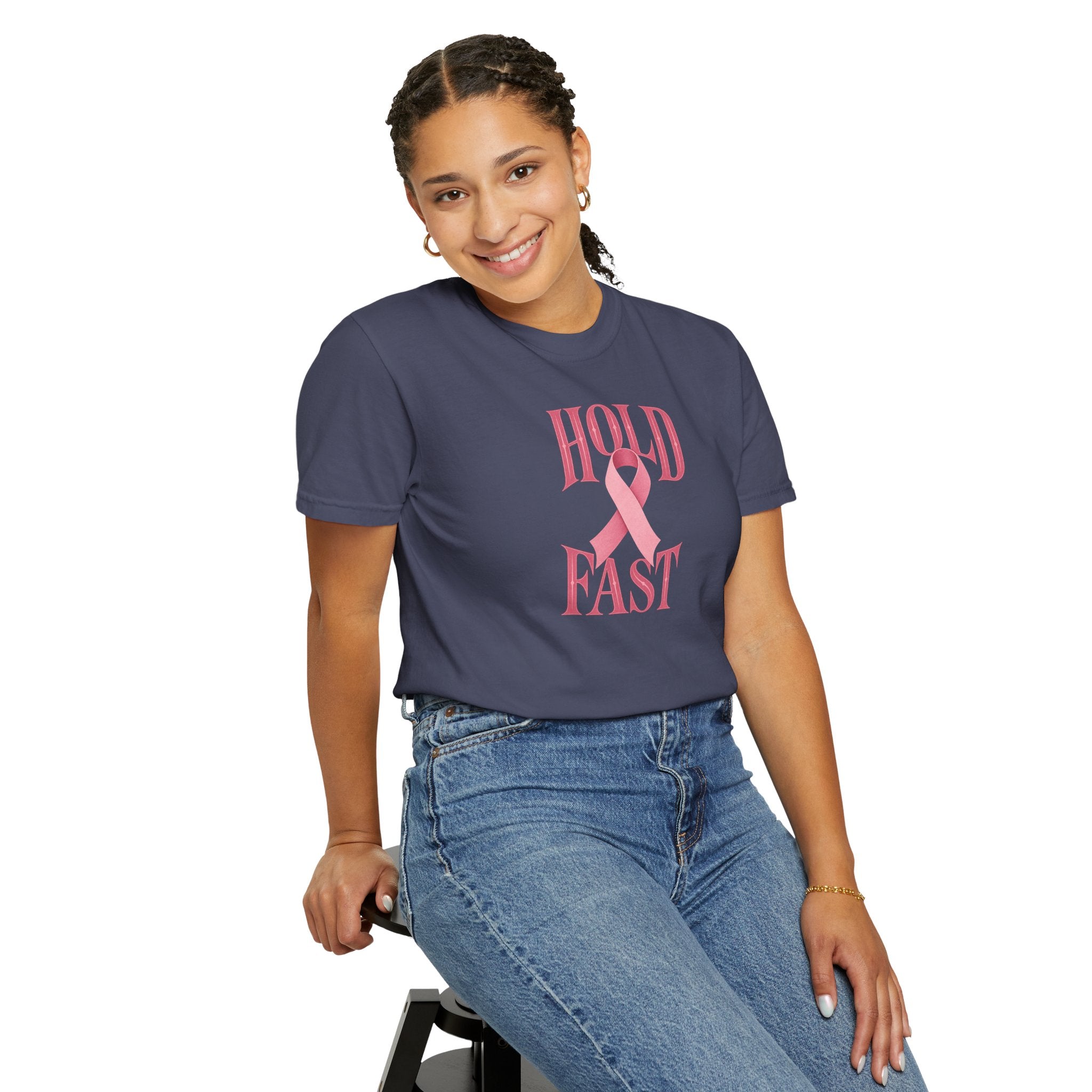 Hold Fast Pink Ribbon T‑Shirt