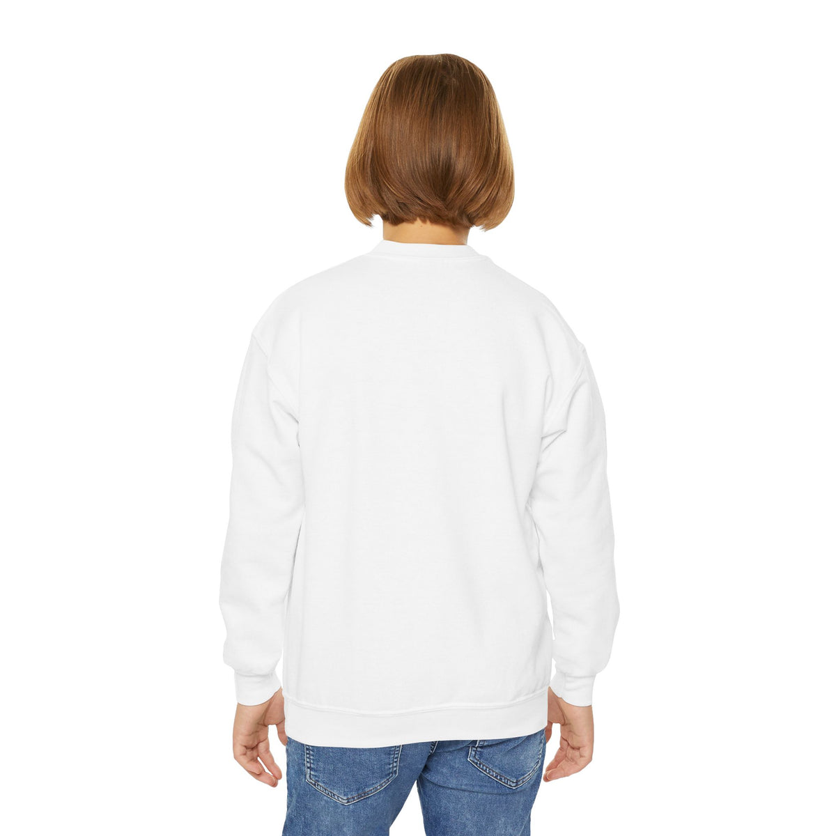Merry & Bright Christmas Tree Youth Crewneck Sweatshirt
