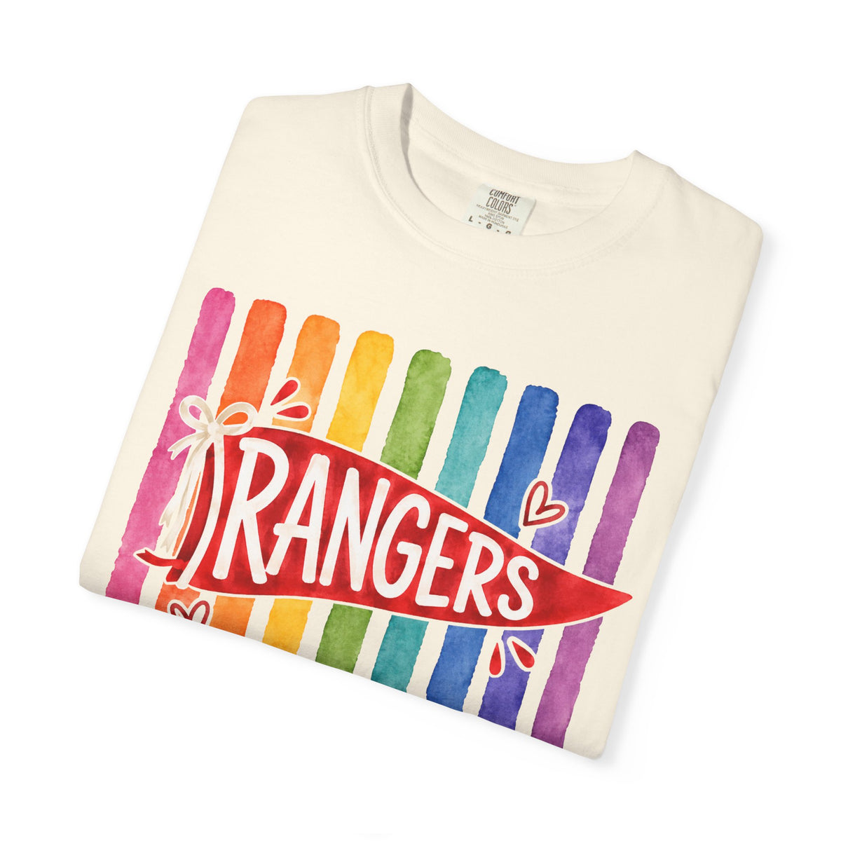 Rangers Rainbow Pennant T-Shirt — Pride School Spirit Tee