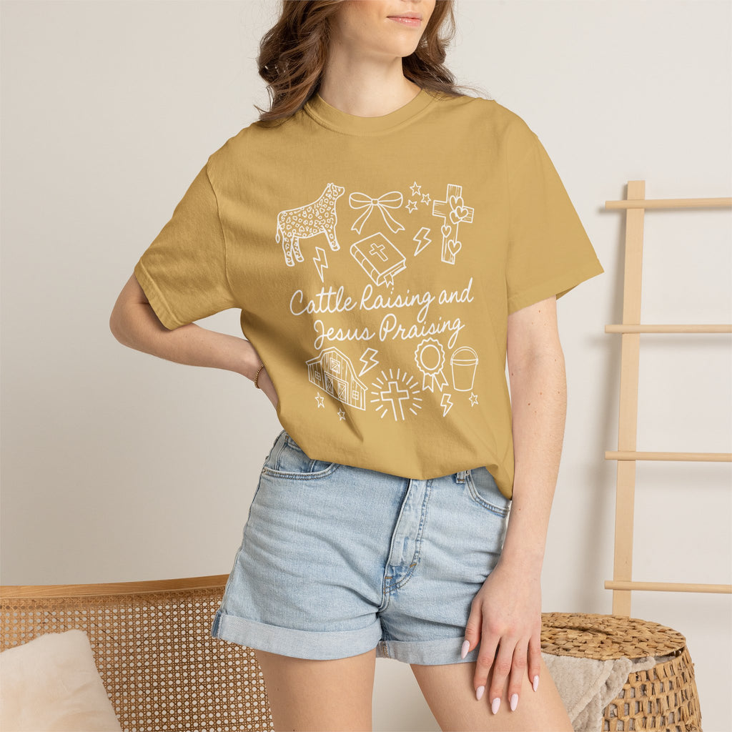 Cattle Raising and Jesus Praising T-Shirt