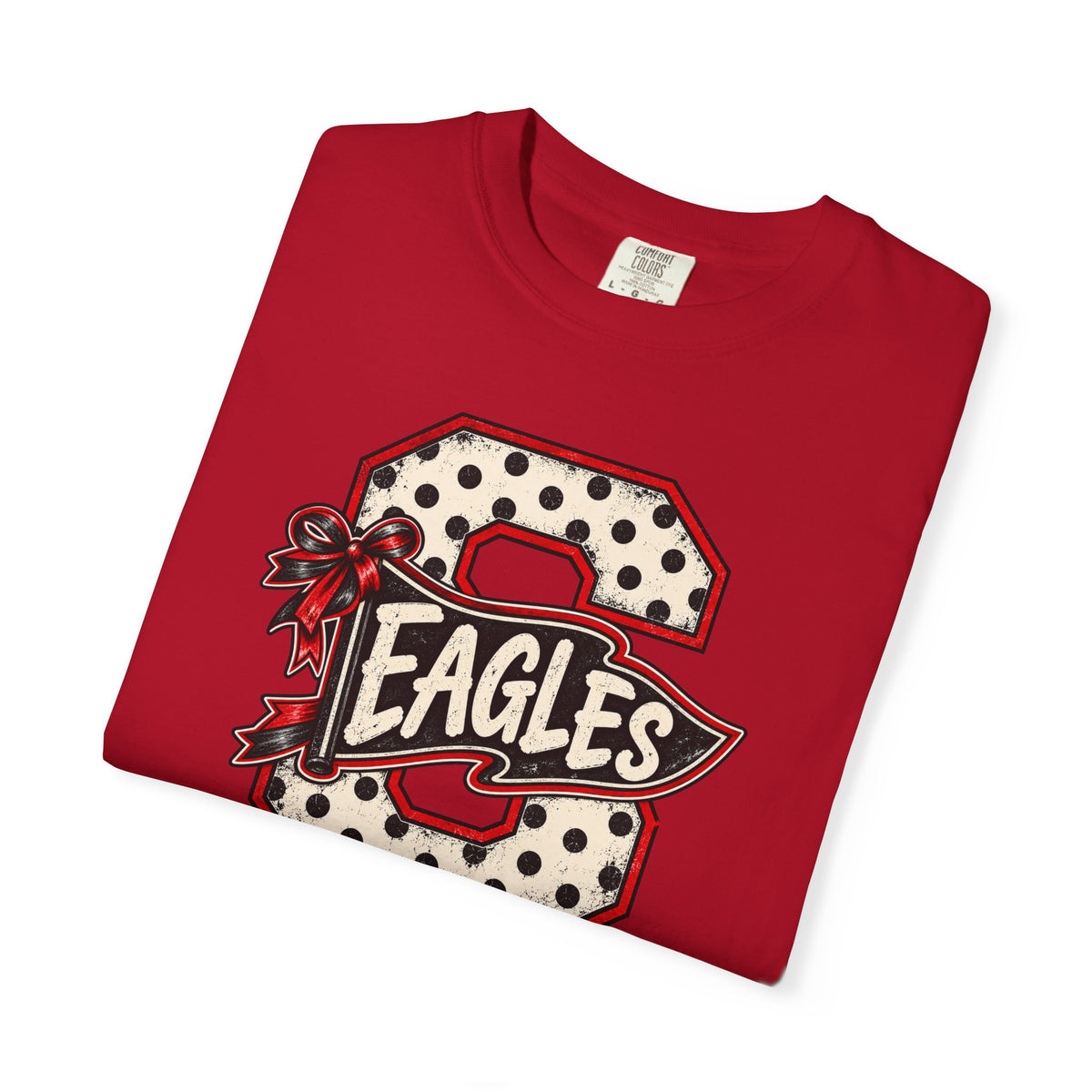 Vintage Polka Dot 'Eagles' Letterman T-Shirt