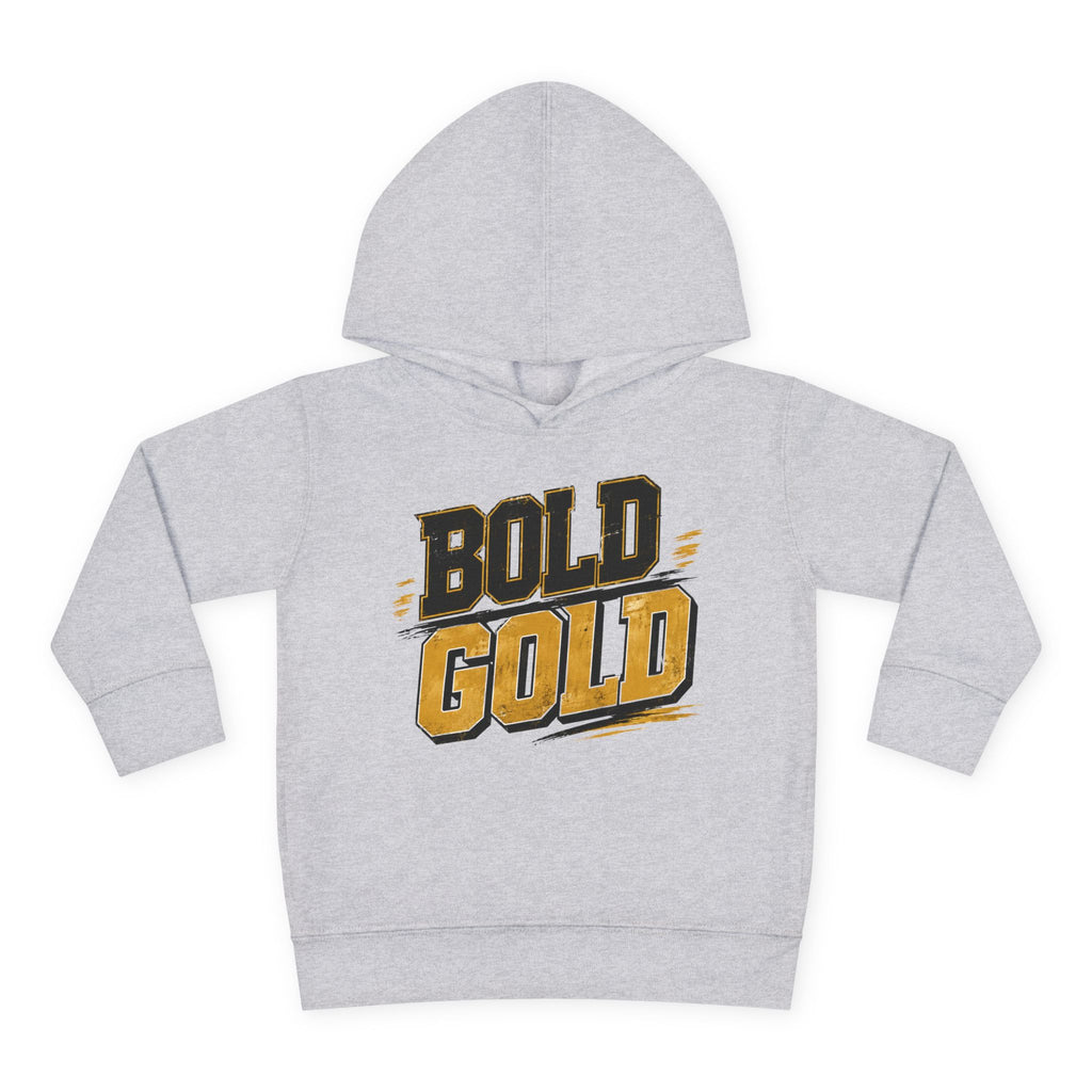 Toddler Hoodie — "Bold Gold" Graphic Pullover for Kids (School Spirit & Game Day)