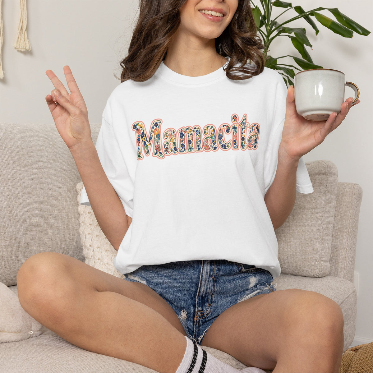 Mamacita Floral Logo T-Shirt