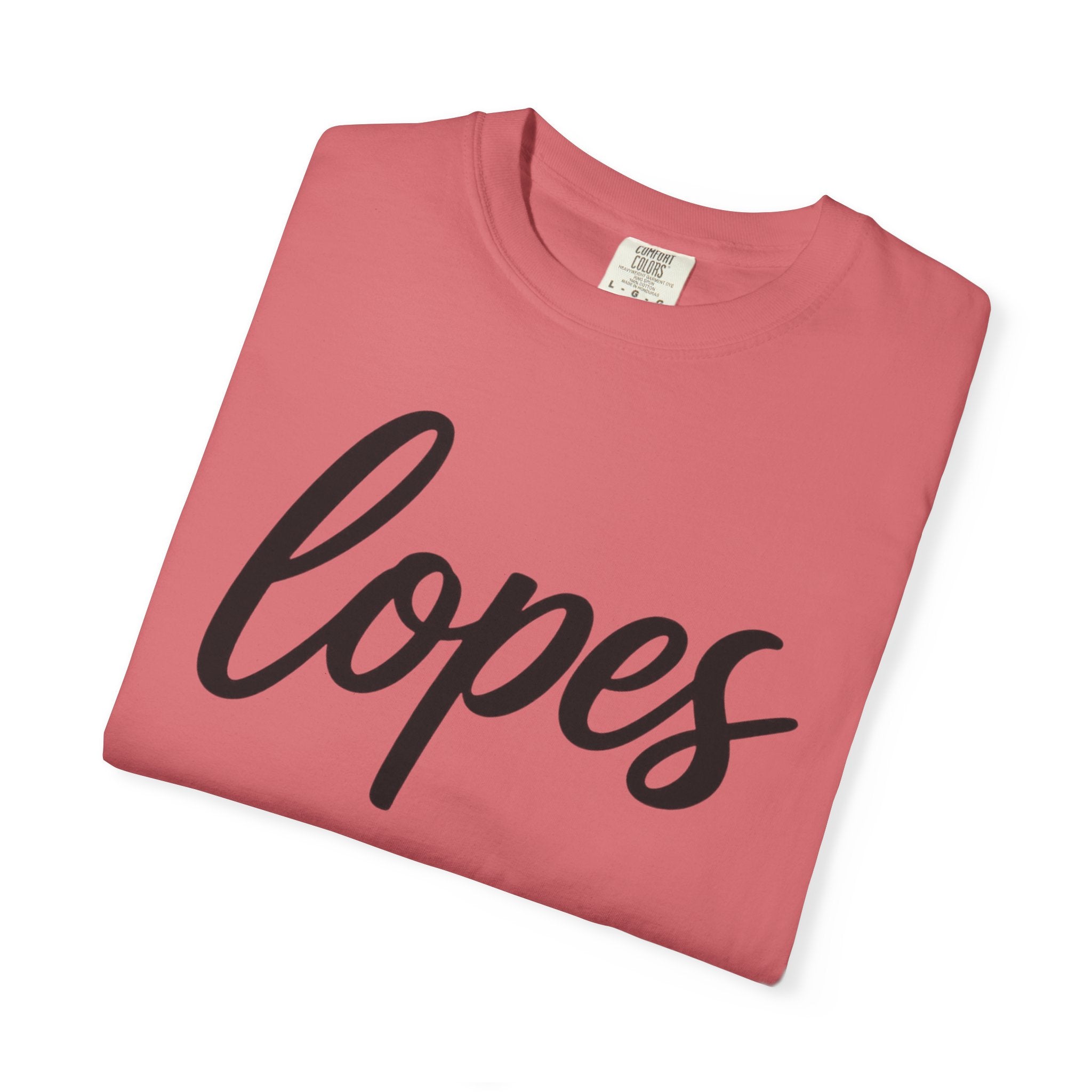Lopes Script Tee — Personalized Name Graphic T-Shirt