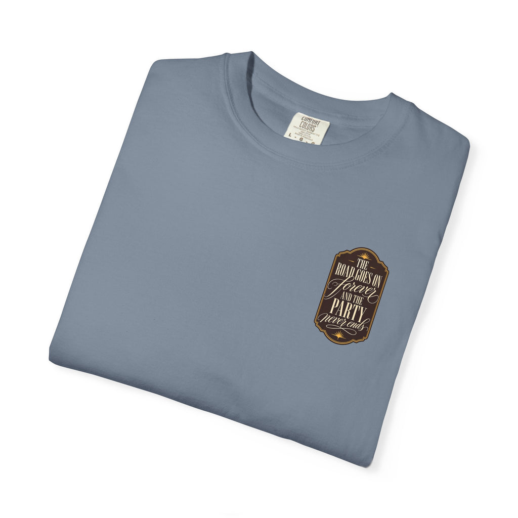 The Road Goes On Forever Party Never Ends Graphic T-Shirt