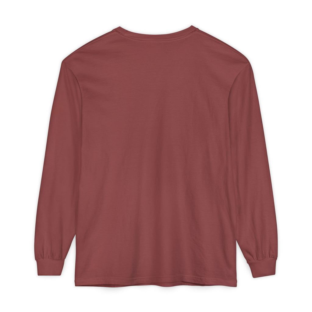 Happy Buffalo Long Sleeve Tee — “You Can Be Happy If You’ve a Mind To” Rustic Graphic Shirt