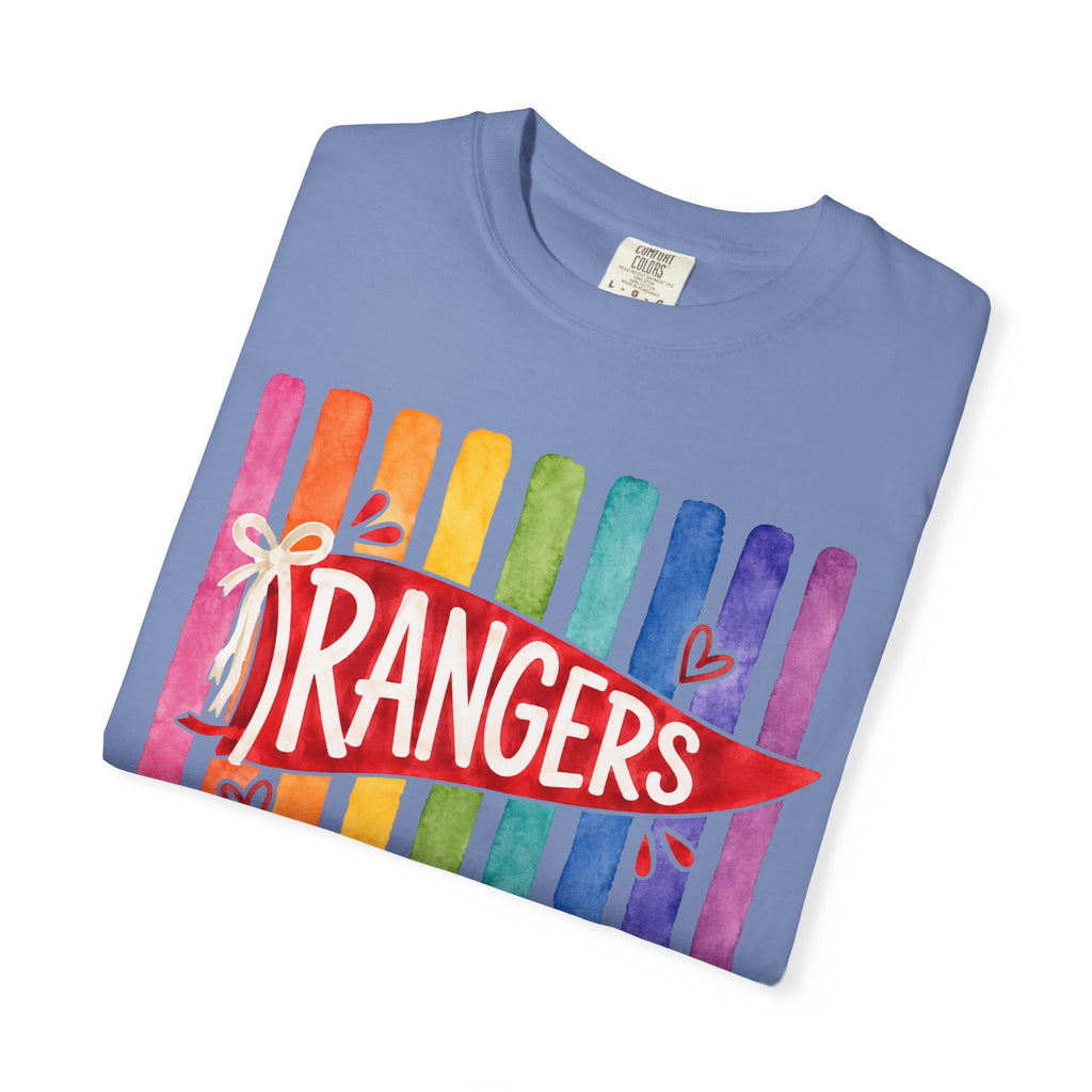 Rangers Rainbow Pennant T-Shirt — Pride School Spirit Tee