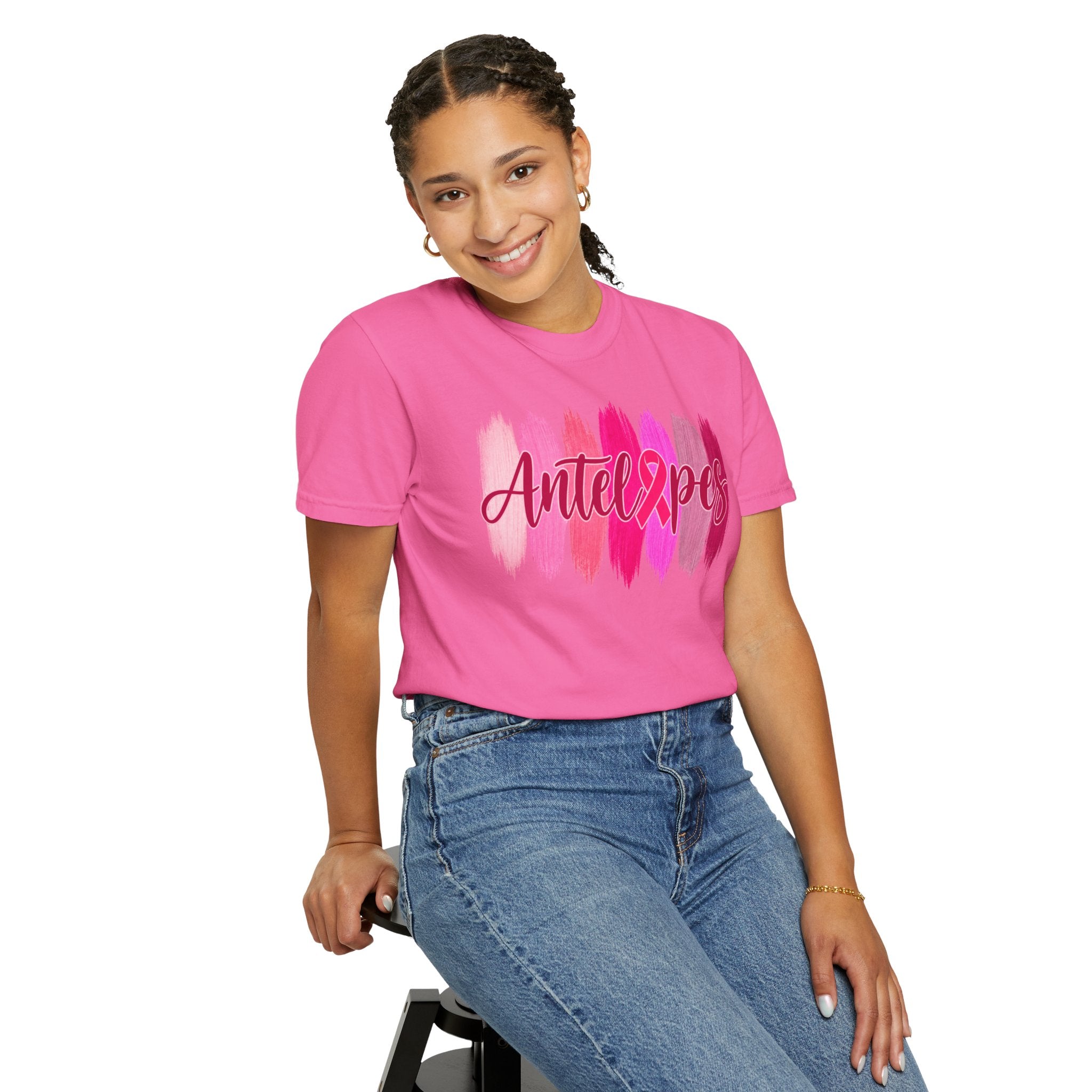 Antelopes Pink Brushstroke T-Shirt