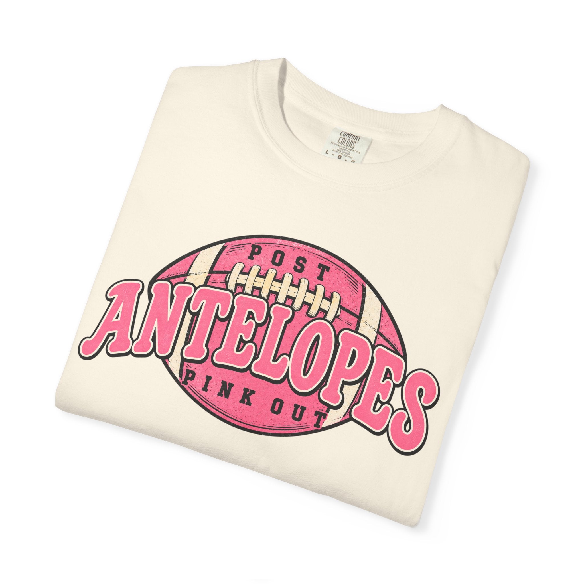 Antelopes Pink Out Football T-Shirt — Vintage Team Game Day Tee