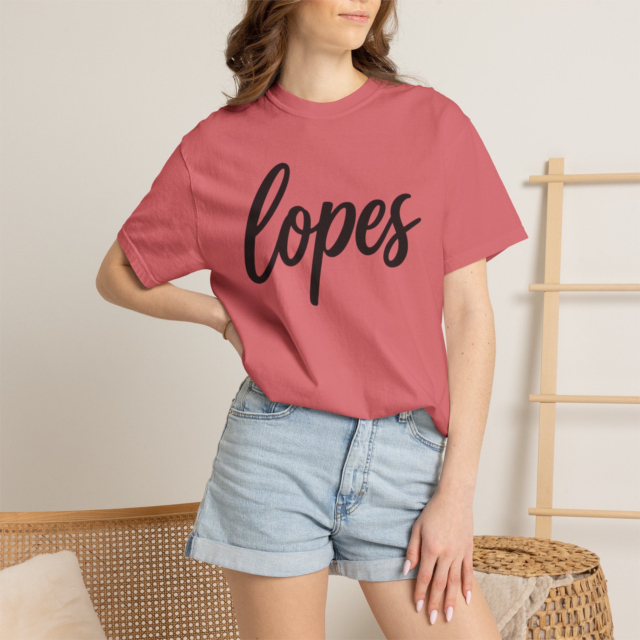 Lopes Script Tee — Personalized Name Graphic T-Shirt