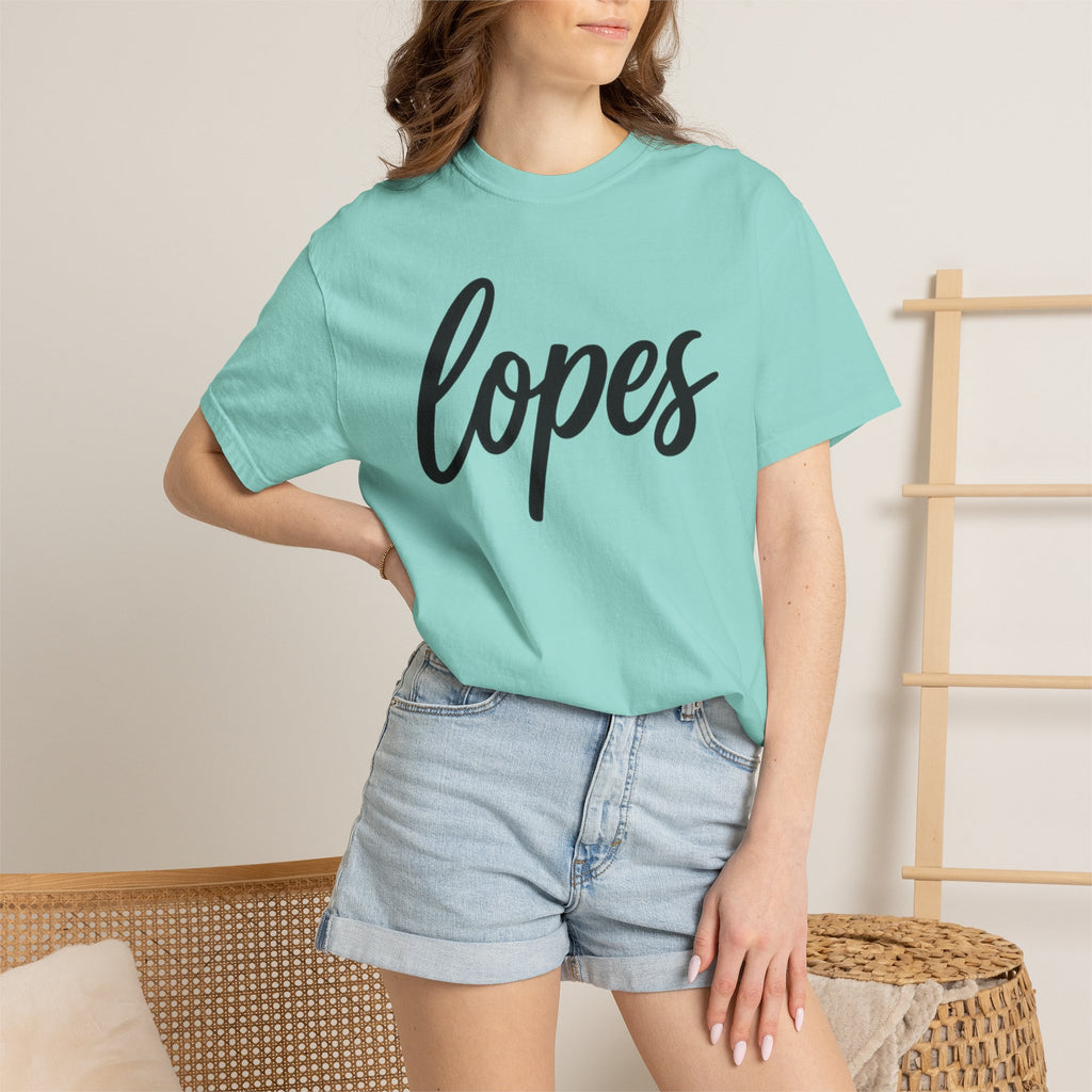 Lopes Script Tee — Personalized Name Graphic T-Shirt
