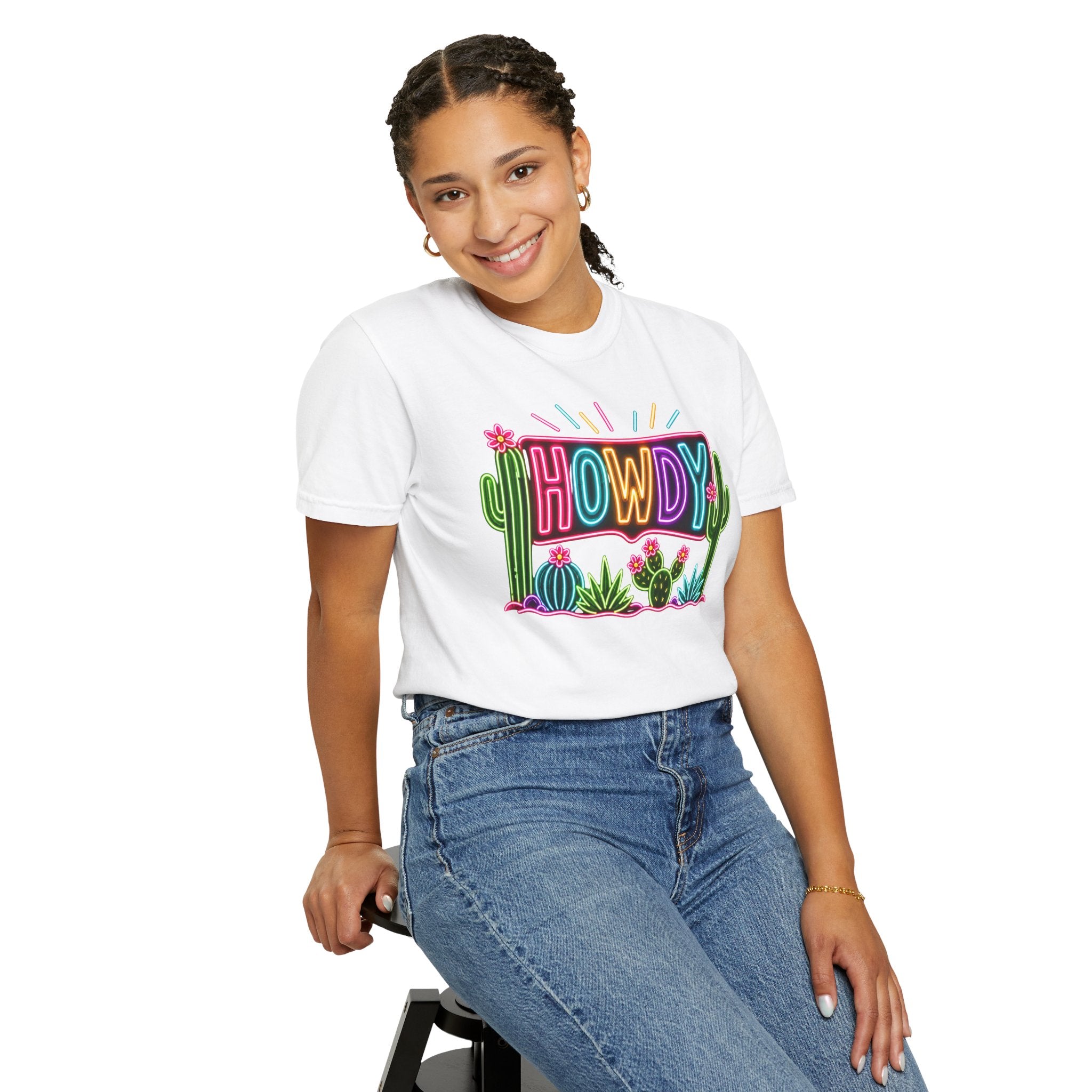 Neon Howdy Cactus T-Shirt
