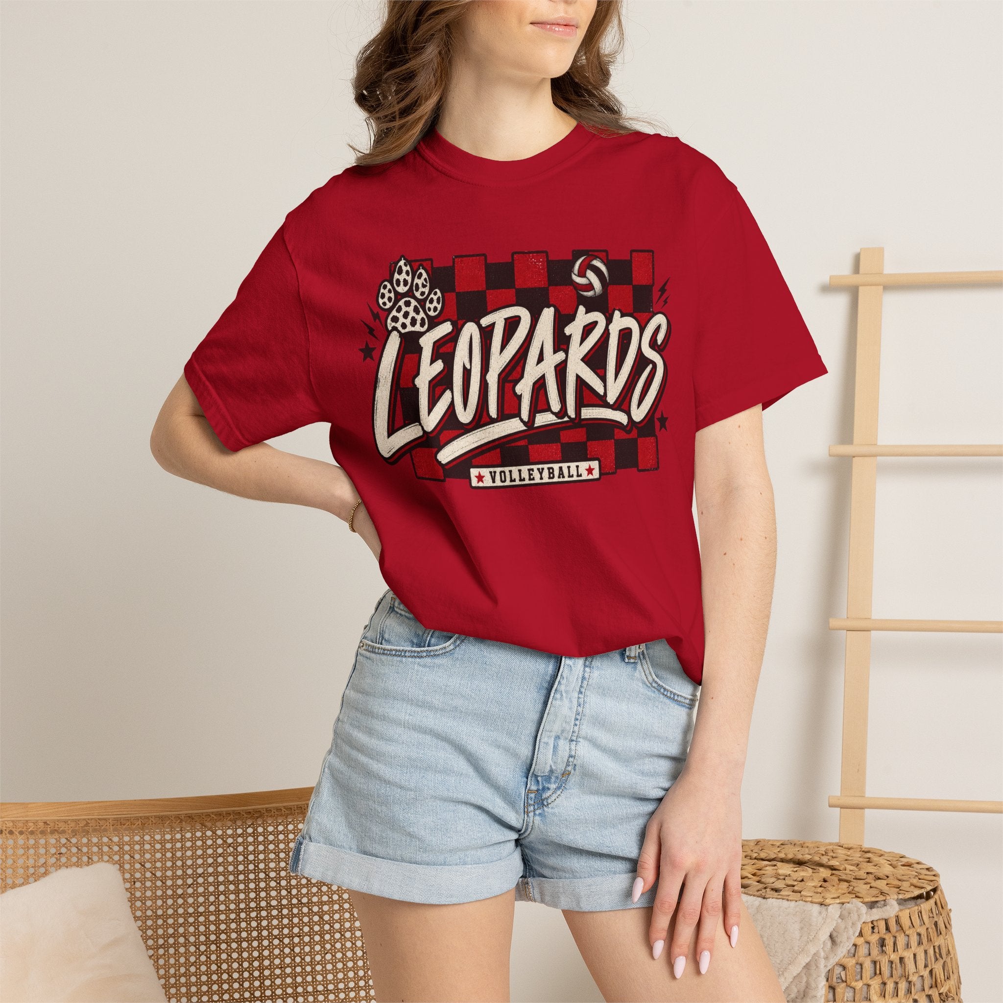 Leopards Volleyball Graphic T-Shirt