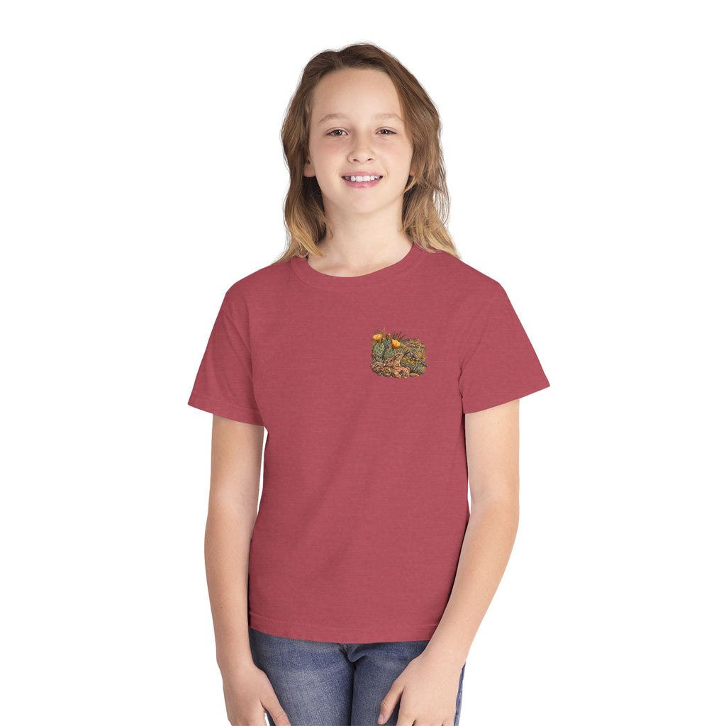 Youth Tee — Caprock Critters Horny Toad & Cacti
