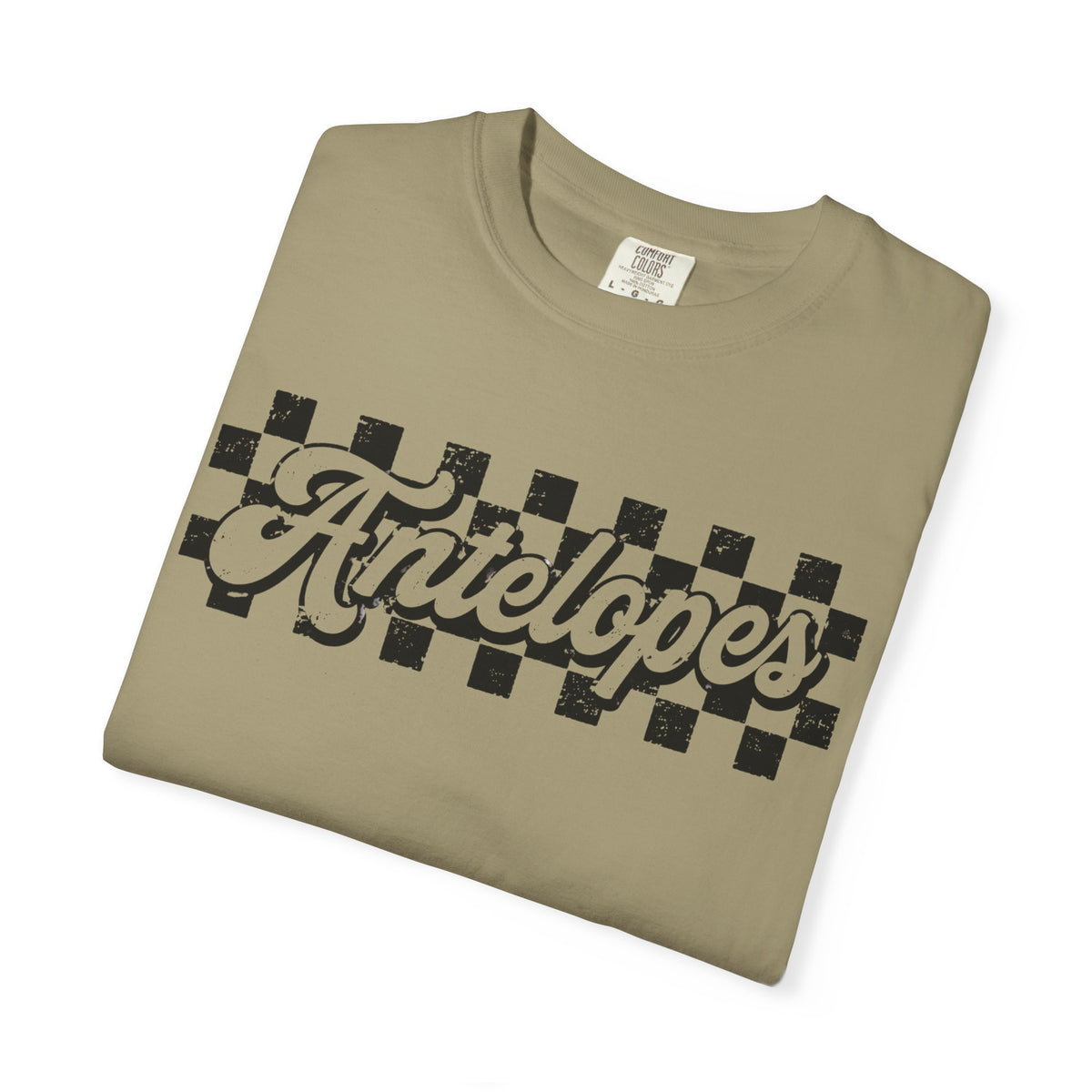 Antelopes Checkerboard Graphic T-Shirt
