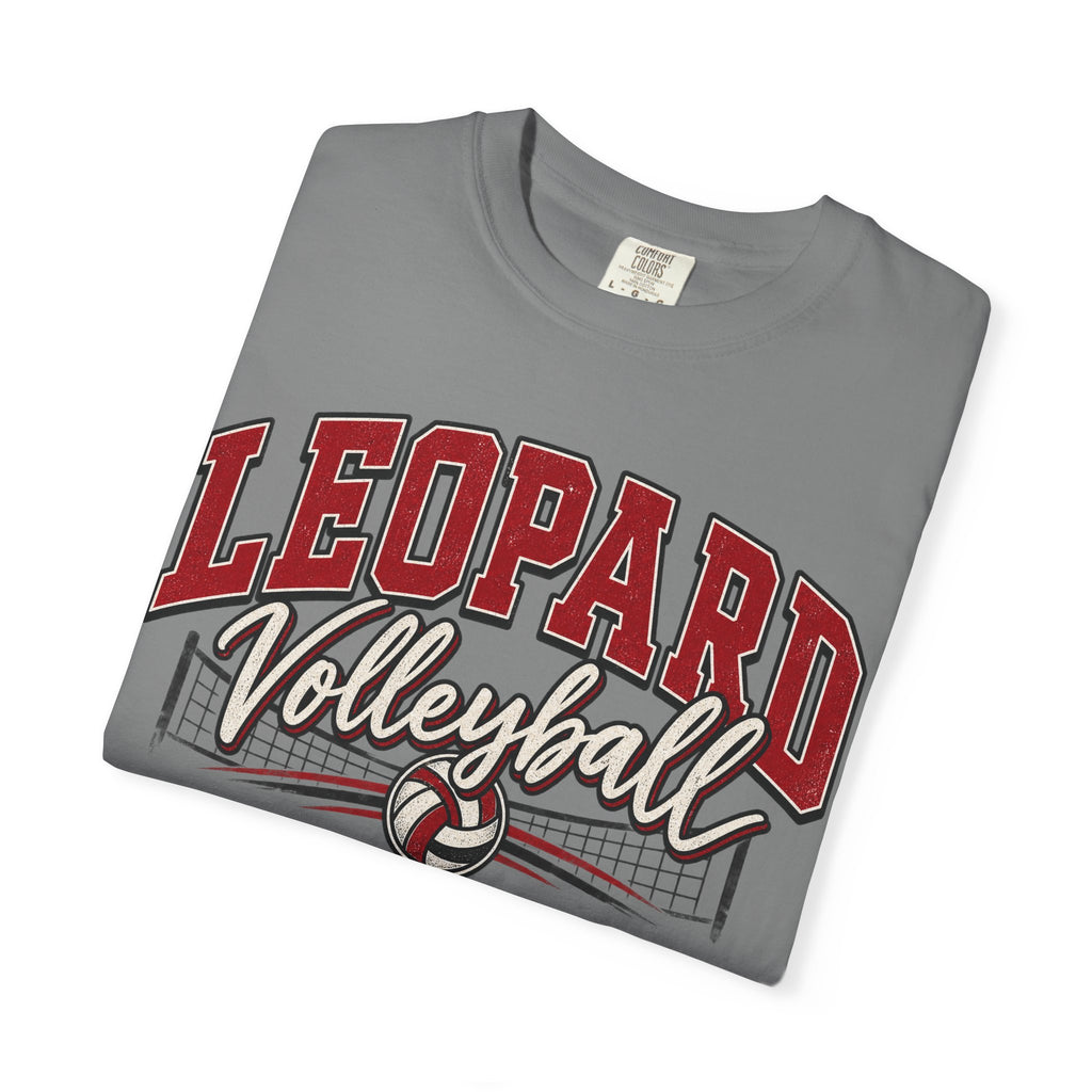 Leopard Volleyball Vintage Garment-Dyed T-Shirt