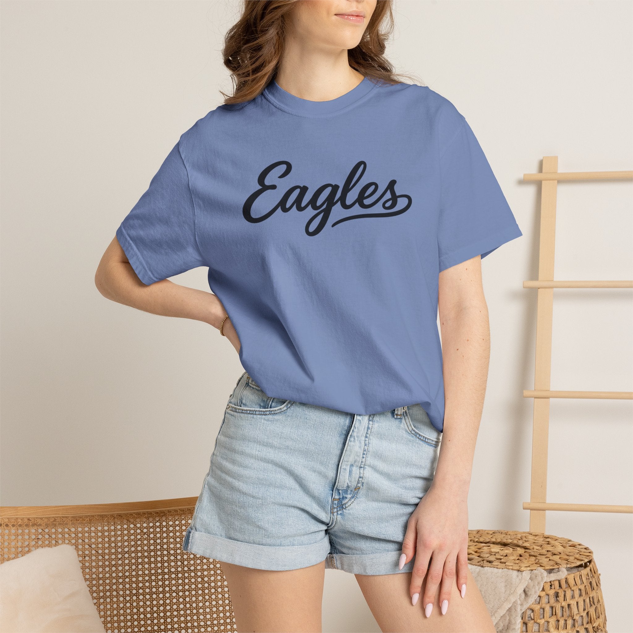 Eagles Script Tee — Vintage Athletic Logo T-Shirt