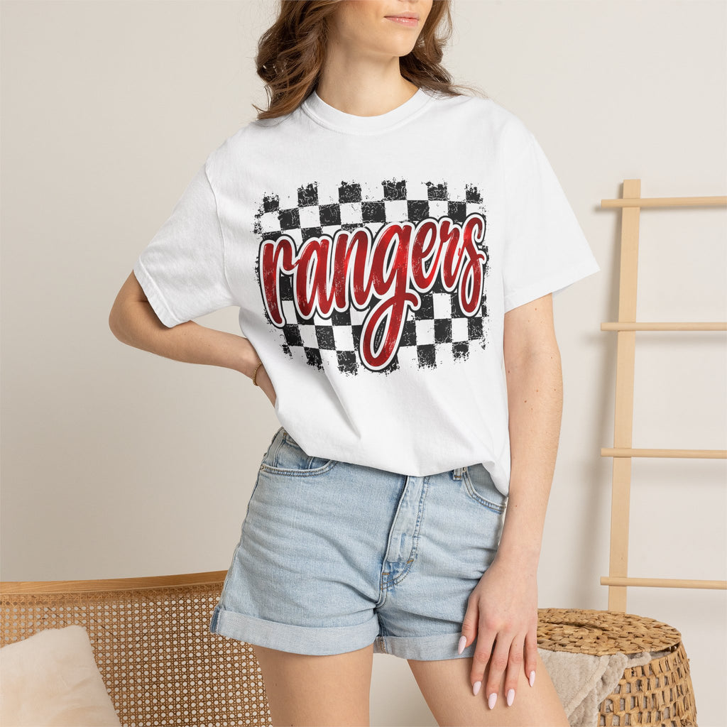 Rangers Checkerboard Graphic T-Shirt