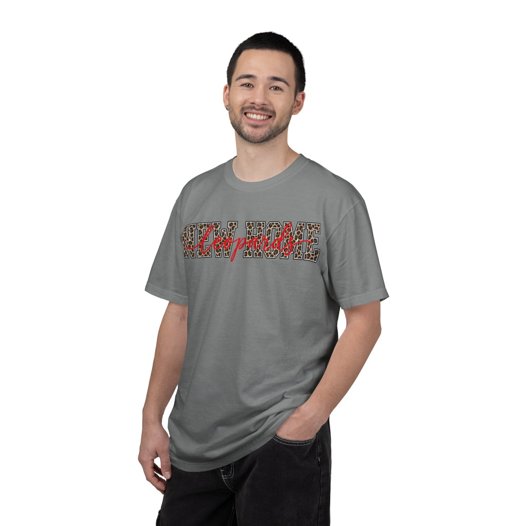 New Home Leopard Script T-Shirt