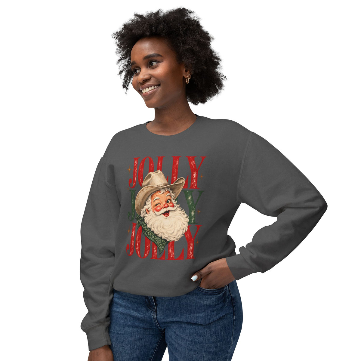Jolly Santa Christmas Sweatshirt