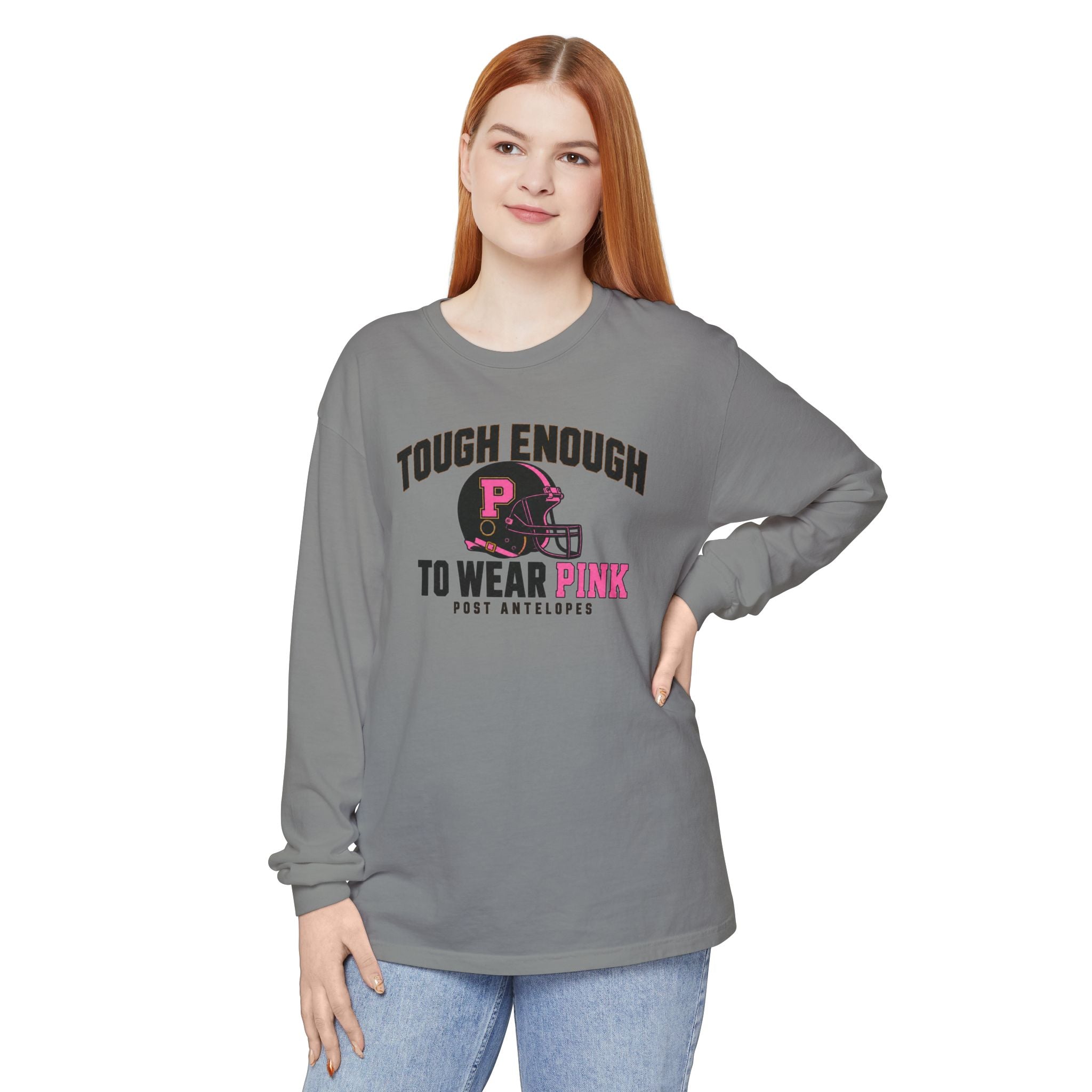 Tough Enough To Wear Pink Long Sleeve Tee