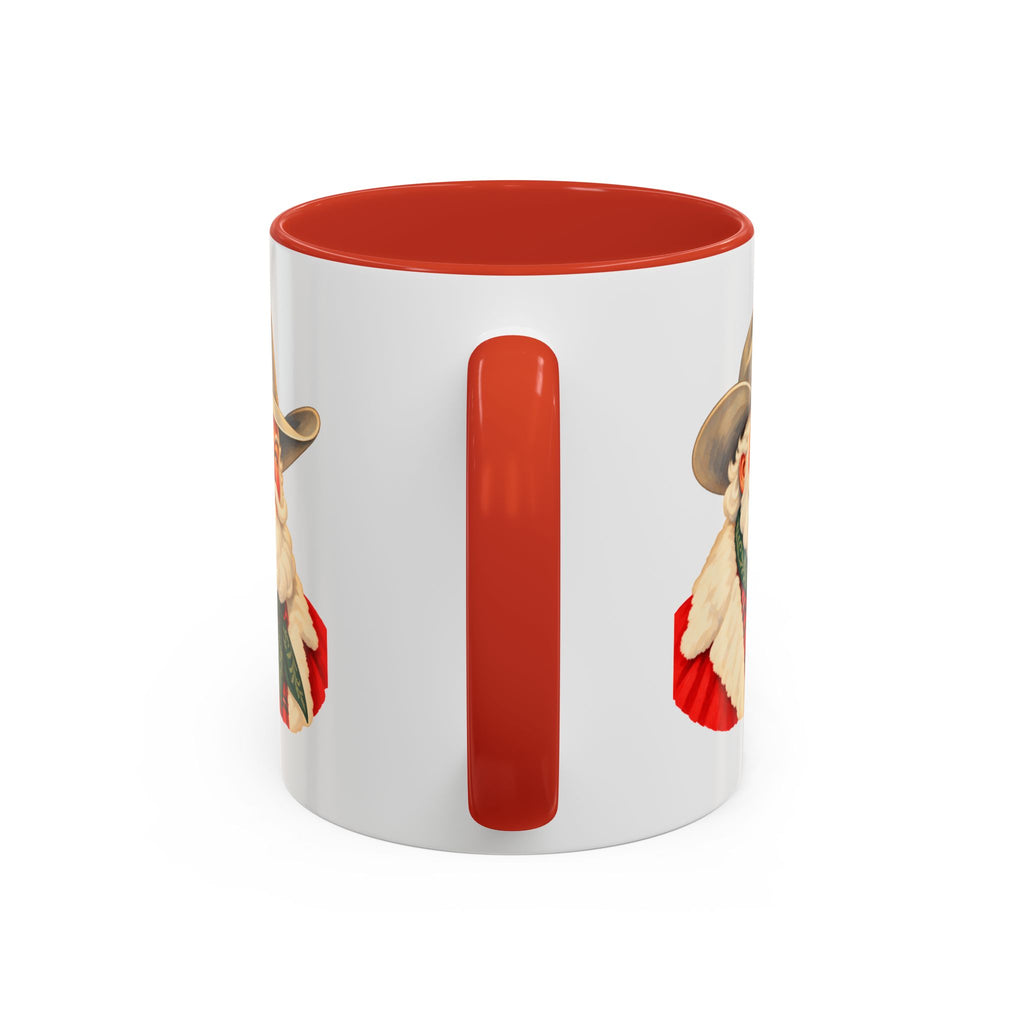 Cowboy Santa Christmas Coffee Mug