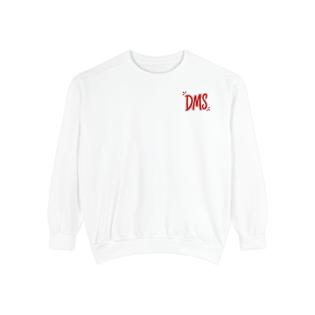 Rangers Pennant Graphic Sweatshirt — Red Striped Team Crewneck