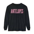 Antelopes Long Sleeve T‑Shirt — Vintage Collegiate Pink Logo
