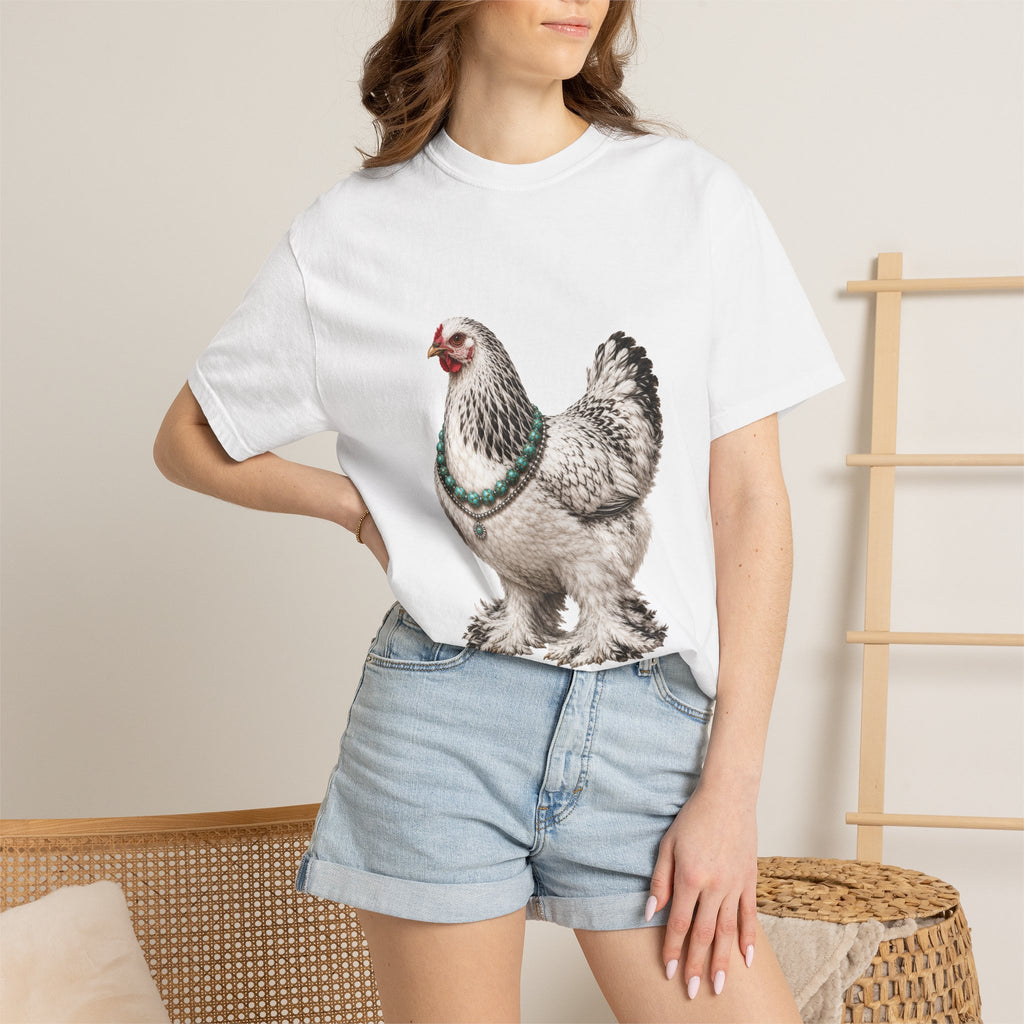 Feather Foot Turquoise Chicken Queen T-Shirt