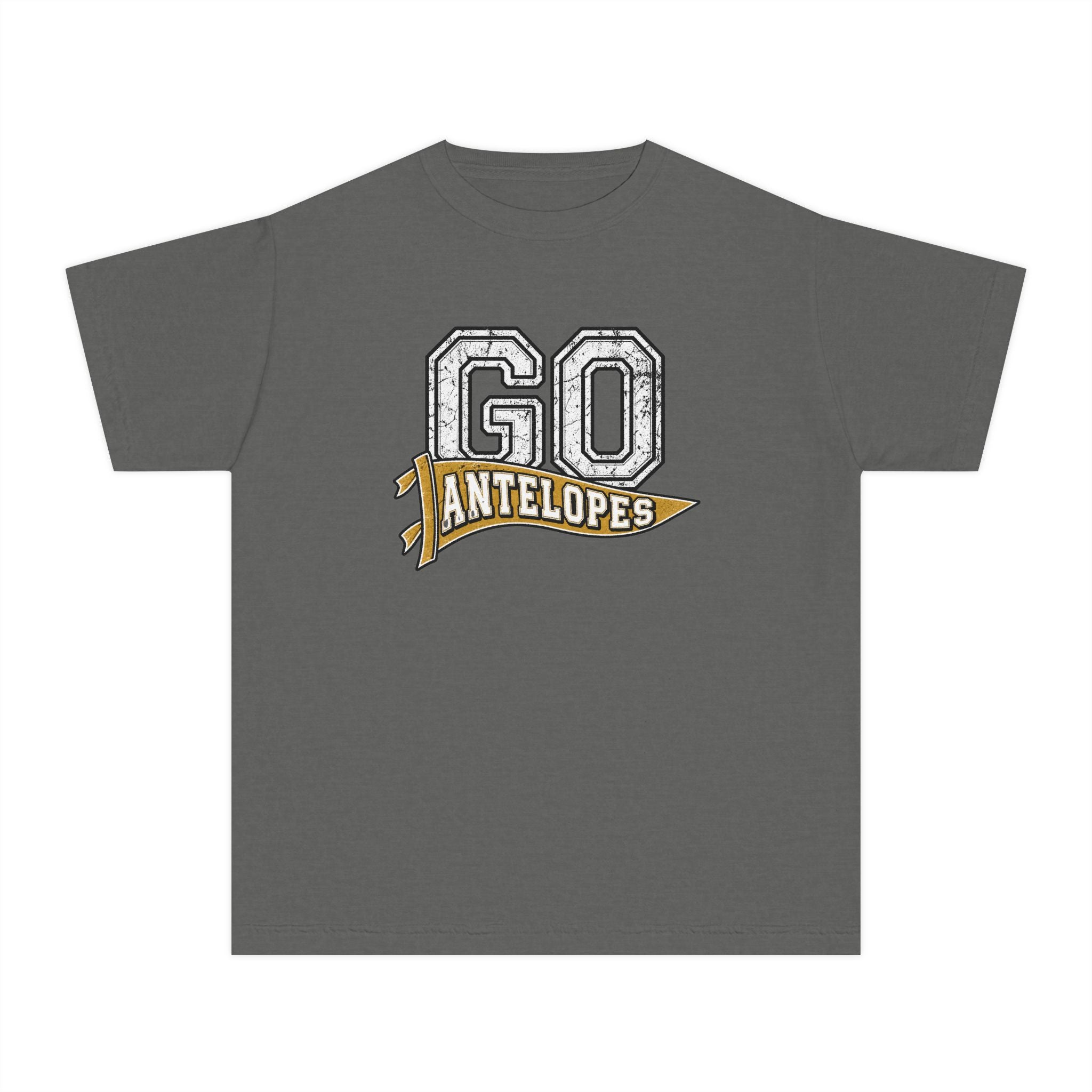 Go Antelopes Youth T-Shirt – Cheer Team Spirit Tee