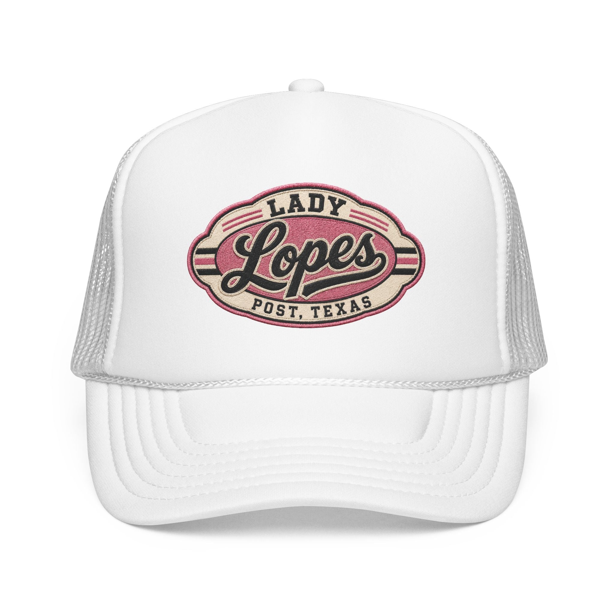 Lady Lopes Trucker Hat — Vintage Post, Texas Foam Cap