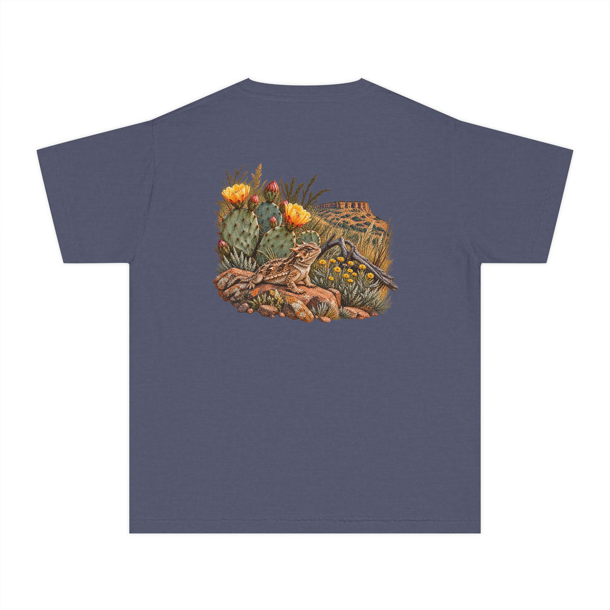 Youth Tee — Caprock Critters Horny Toad & Cacti