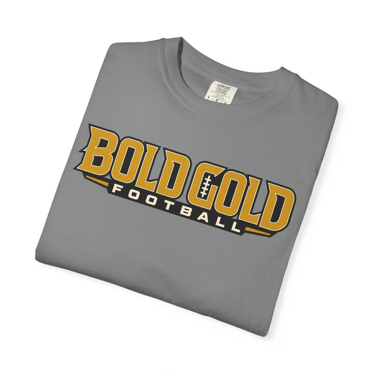 Bold Gold Football T-Shirt — Vintage Sport Tee