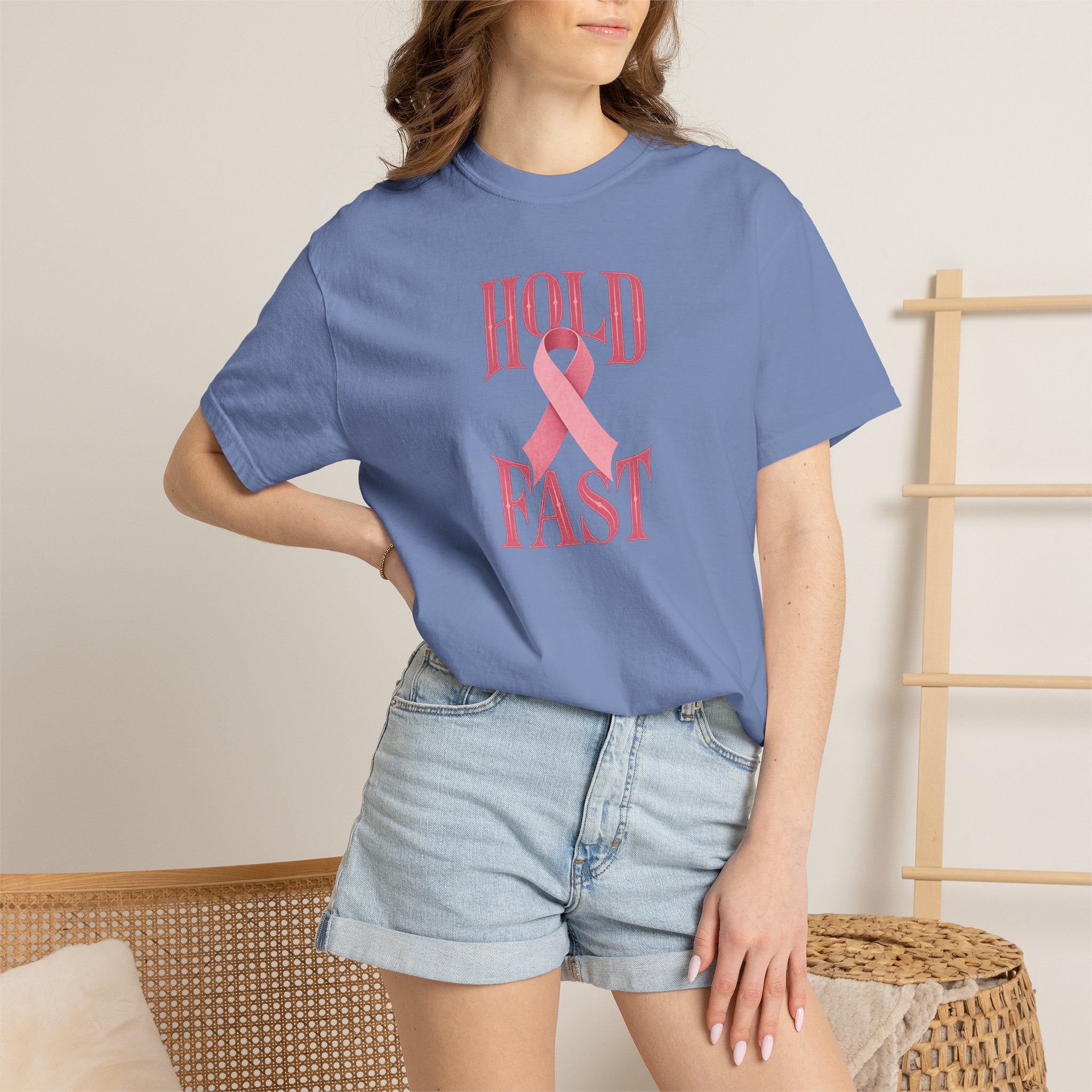 Hold Fast Pink Ribbon T‑Shirt