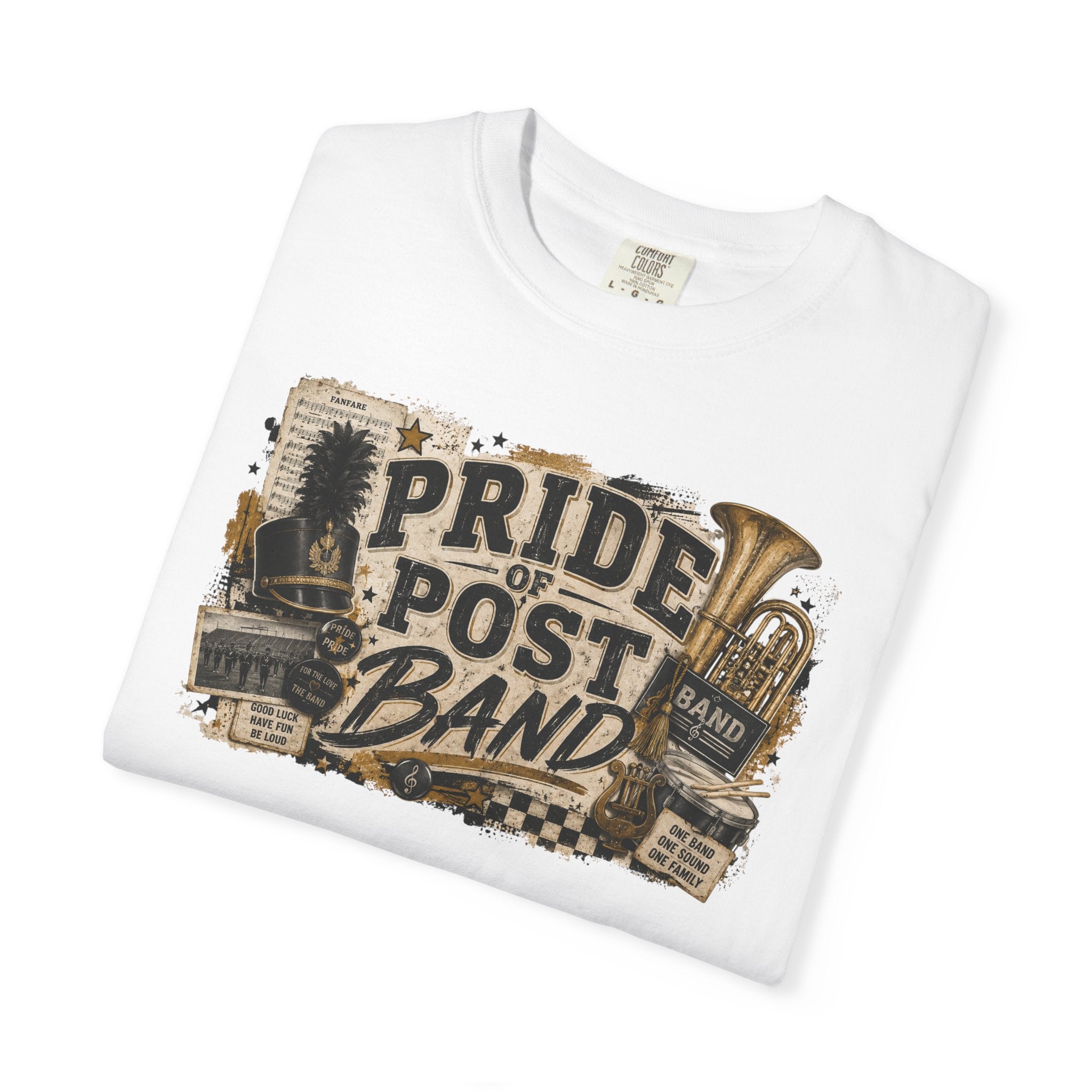Pride of Post Band T-Shirt — Vintage Marching Band Tee