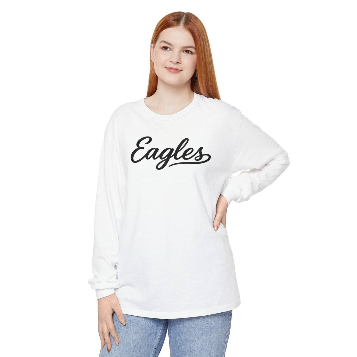 Eagles Script Long Sleeve Tee
