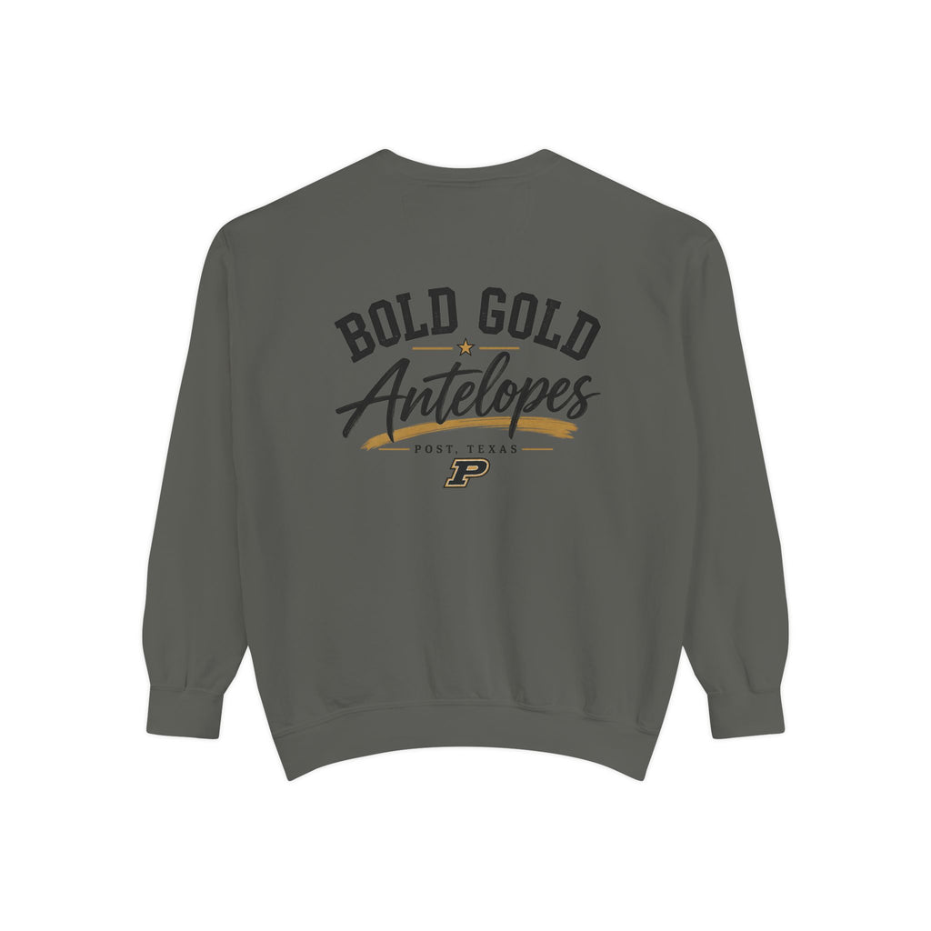 Antelopes Bold Gold Sweatshirt — 'Lopes Crewneck Pullover'