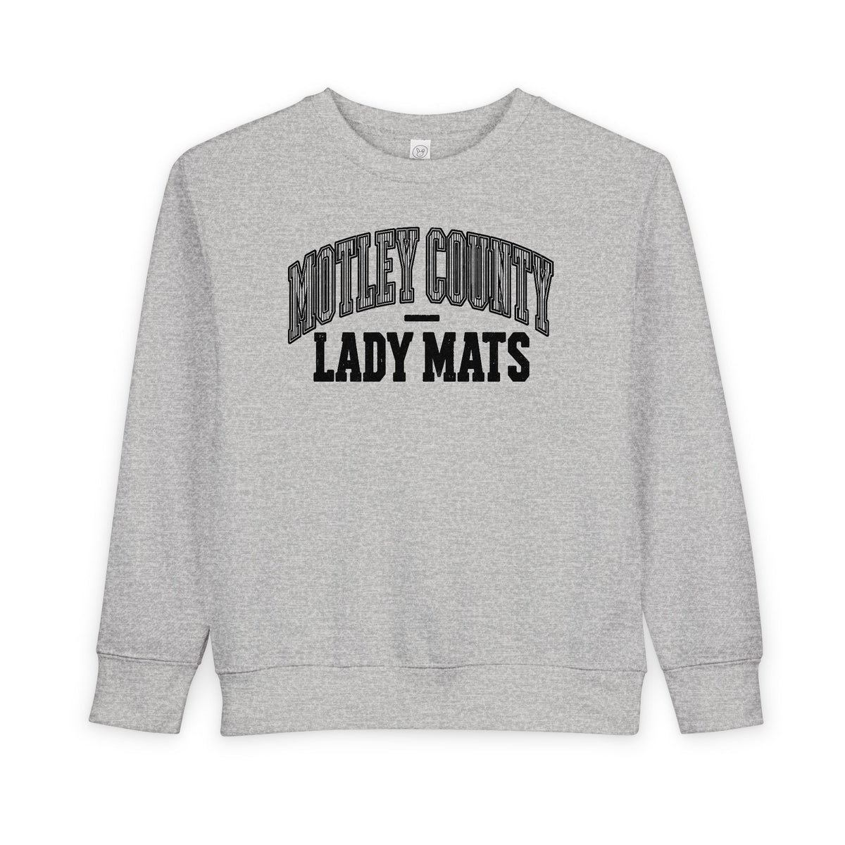 Toddler Sweatshirt - "Motley County Lady Mats" Vintage Varsity Kids Crewneck