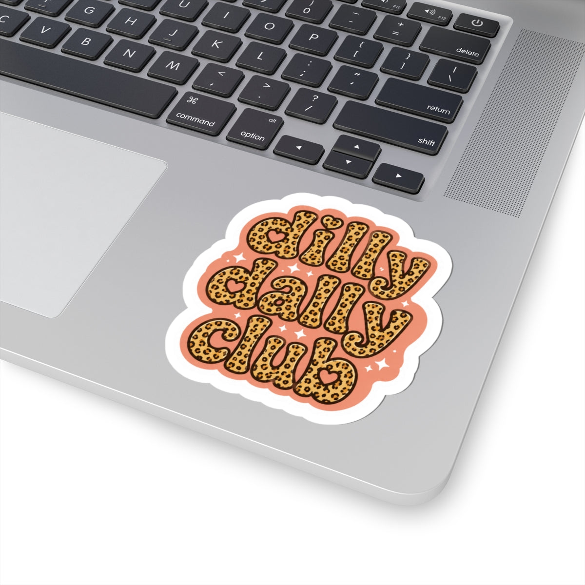 Silly Dally Club Leopard Print Kiss-Cut Sticker