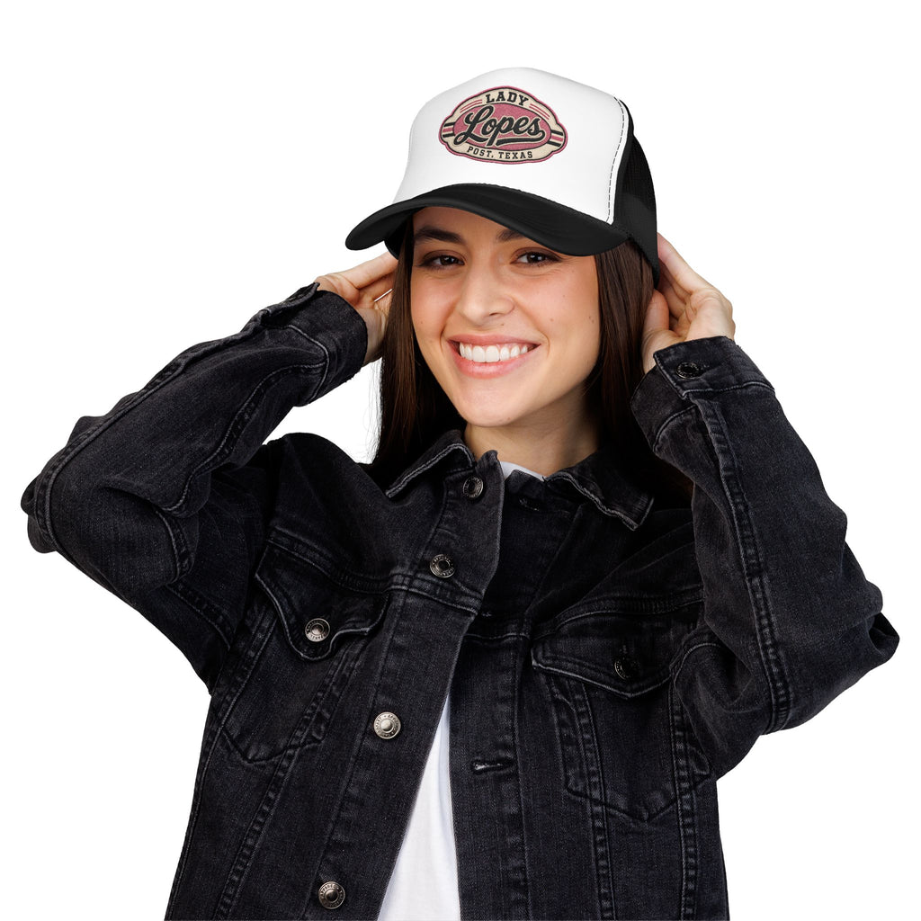 Lady Lopes Trucker Hat — Vintage Post, Texas Foam Cap