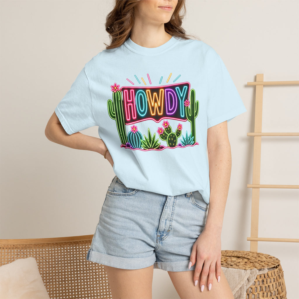 Neon Howdy Cactus T-Shirt