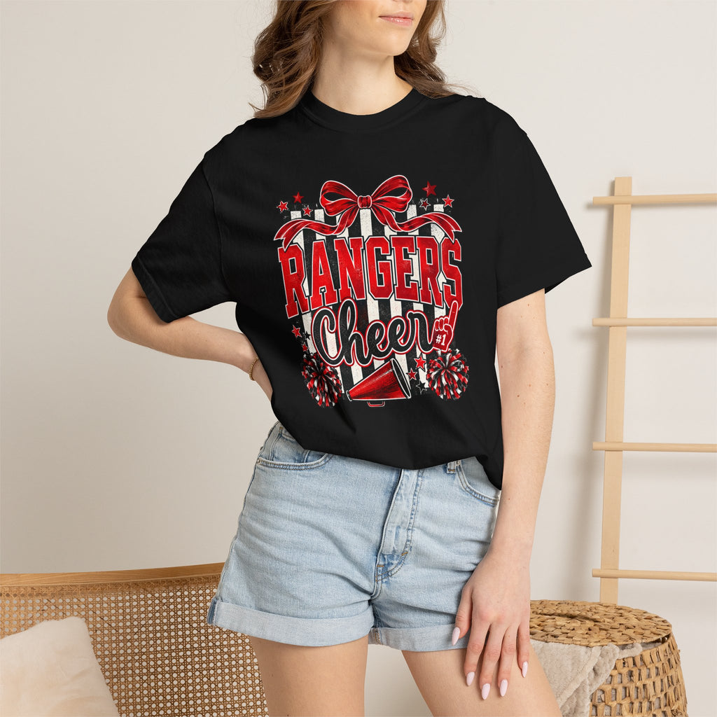 Rangers Cheer T‑Shirt — Pom Pom Megaphone School Spirit Tee
