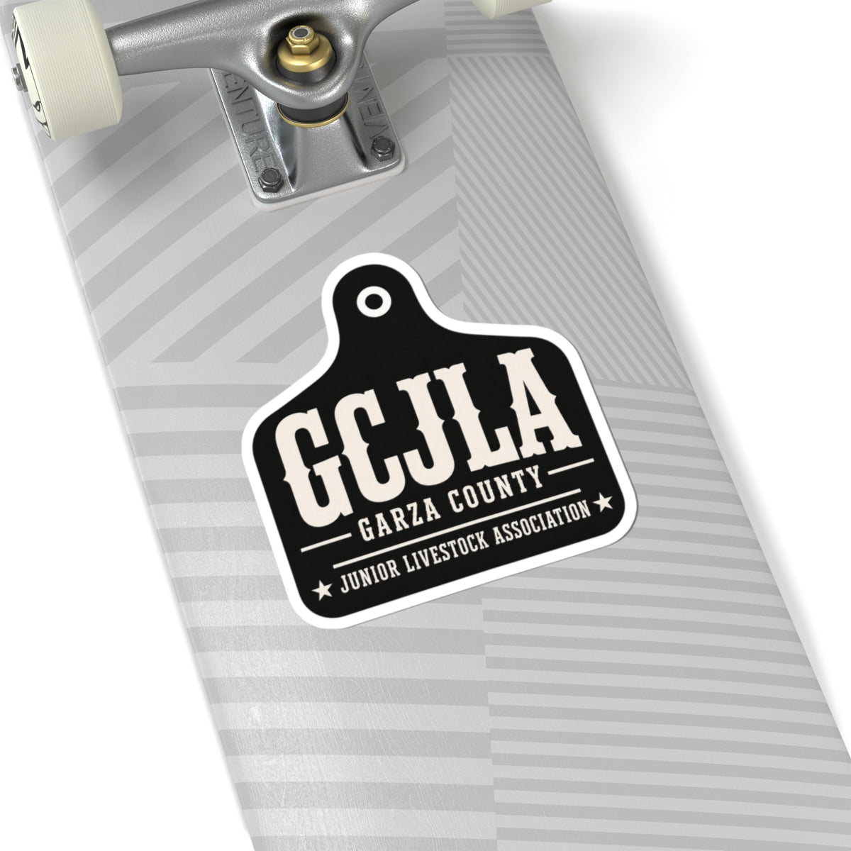 GCJLA Garza County Junior Livestock Association Sticker — Livestock Show Tag Kiss-Cut Decal
