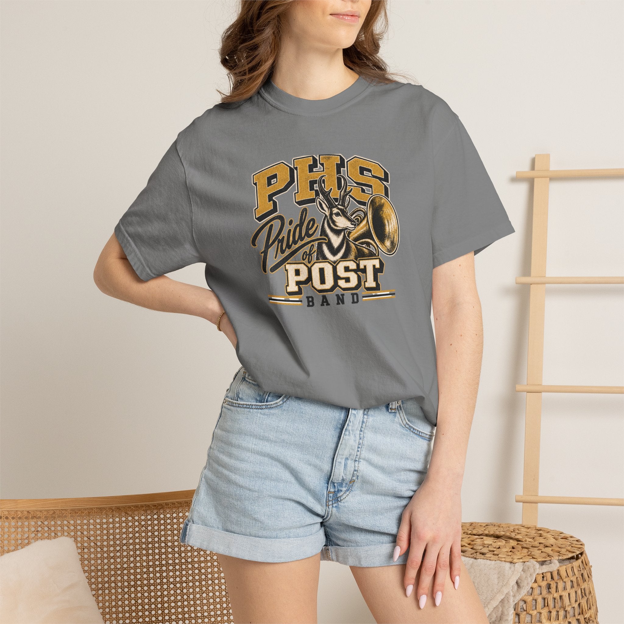 PHS Pride Post Band T‑Shirt — School Band Vintage Horn Tee