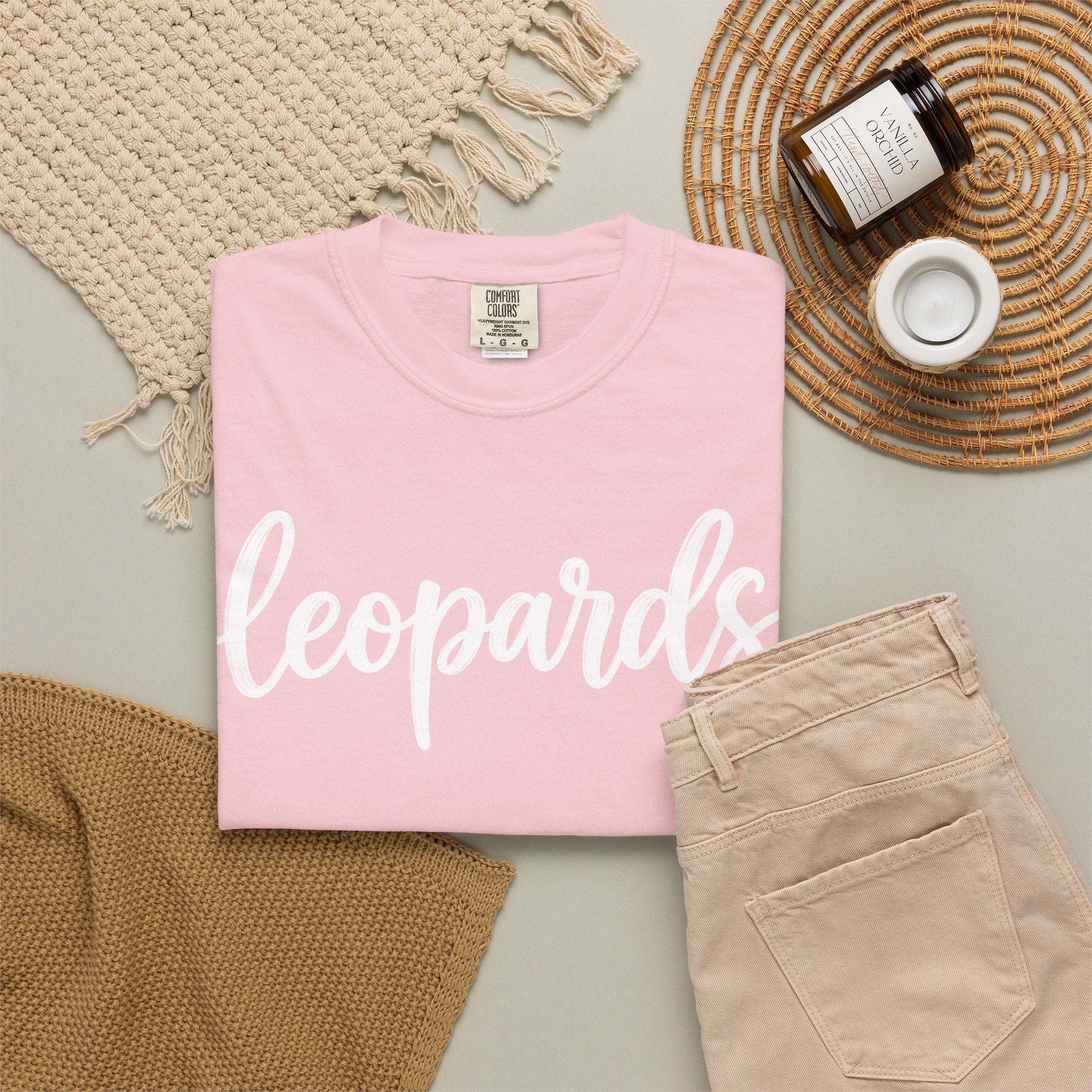 Leopards Script Tee — Retro Graphic T-Shirt