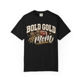 Bold Gold Mom Football T-Shirt – Football Design
