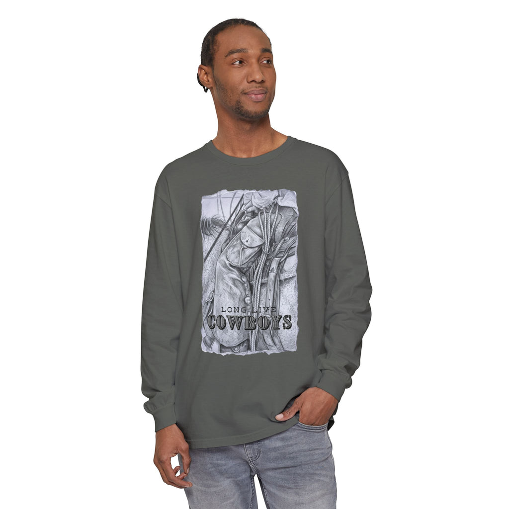 Cowboys Vintage Sketch Long Sleeve Tee