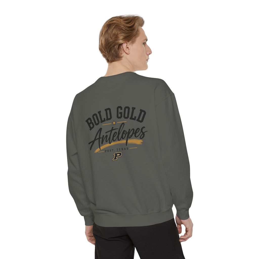 Antelopes Bold Gold Sweatshirt — 'Lopes Crewneck Pullover'