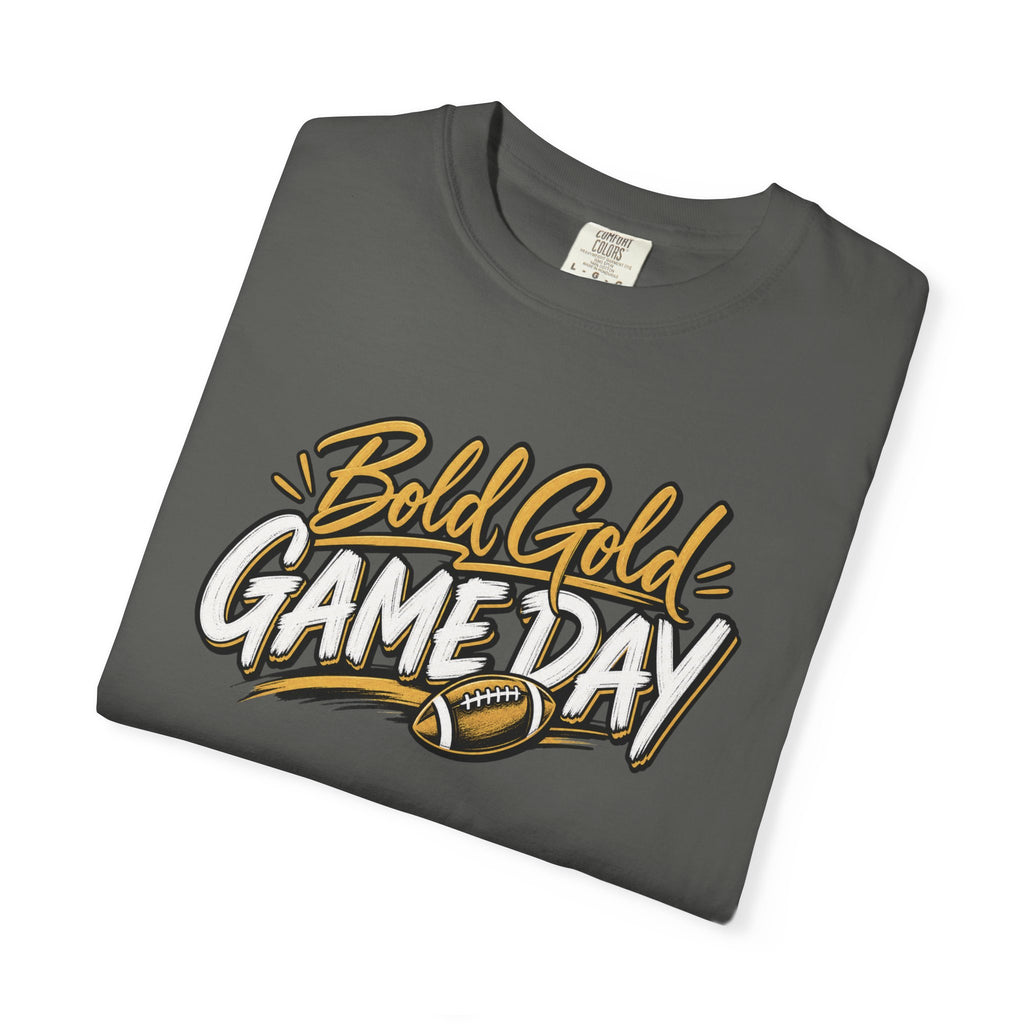Bold Gold Gameday T-Shirt - Football Graphic Tee