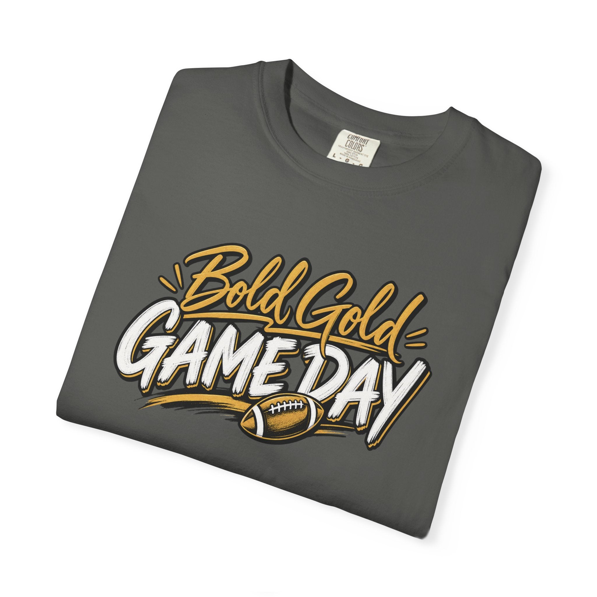 Bold Gold Gameday T-Shirt - Football Graphic Tee